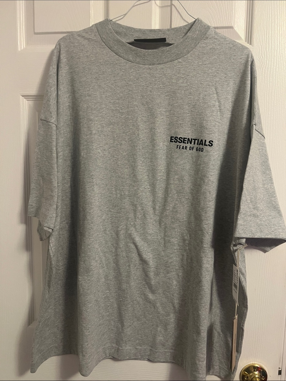 Fear of God Essentials Gray Short Sleeve Logo Tee